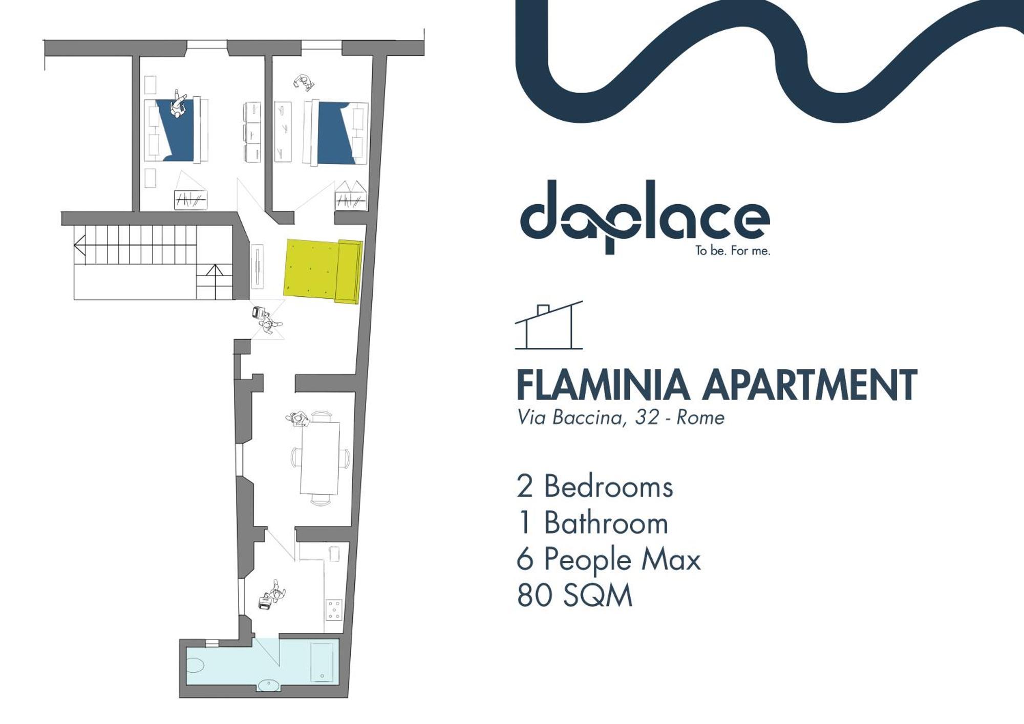 Daplace - Flaminia Lägenhet Rom
